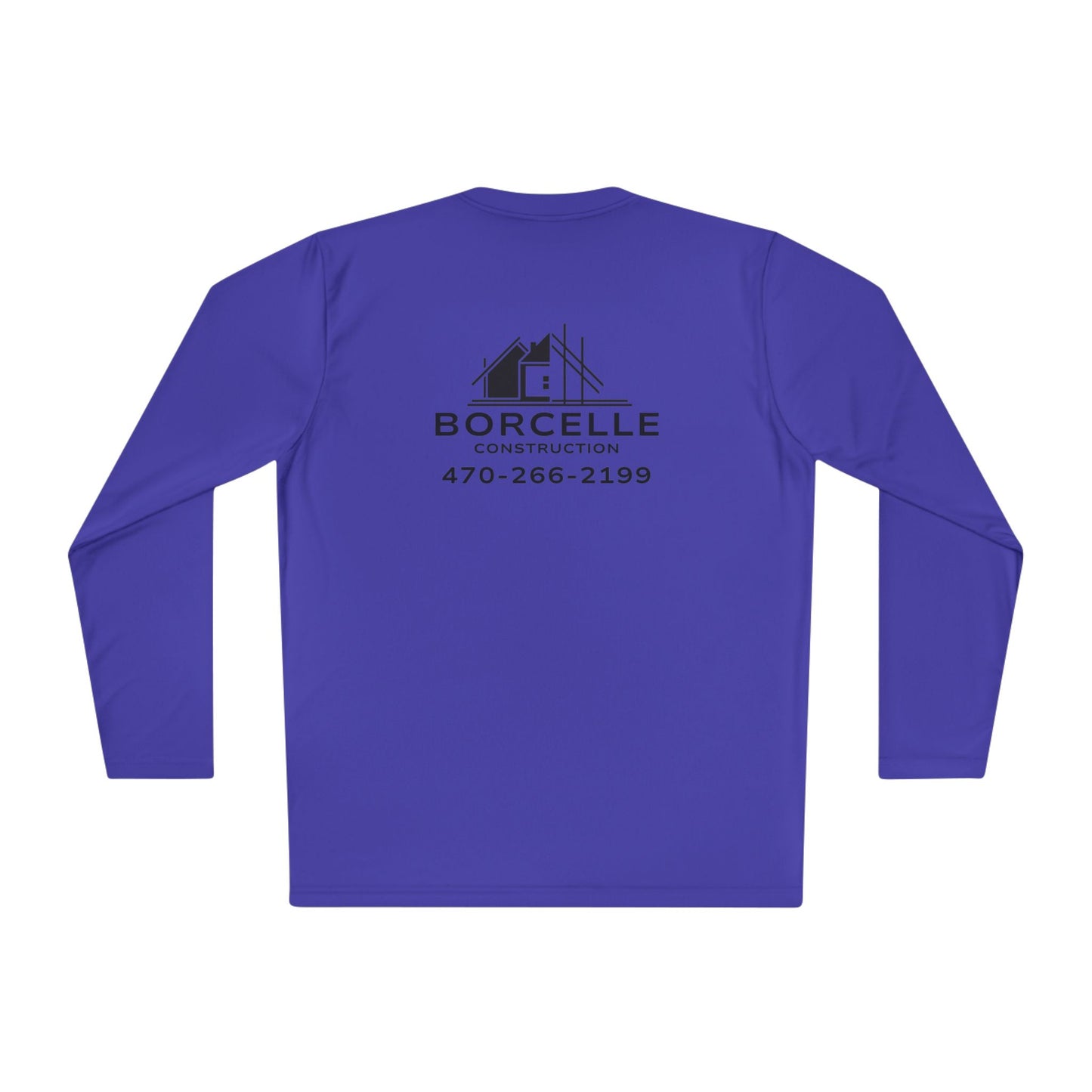 Custom Construction Shirt | Personalized Company Work Shirt | Hi Vis Long Sleeve Tee | Contractor Logo Uniform | Custom Workwear