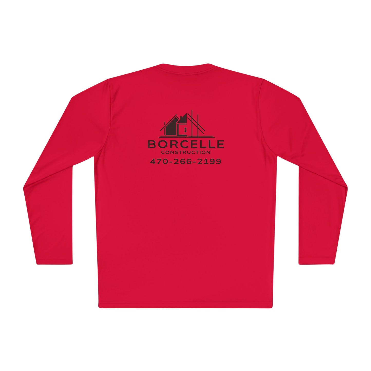 Custom Construction Shirt | Personalized Company Work Shirt | Hi Vis Long Sleeve Tee | Contractor Logo Uniform | Custom Workwear