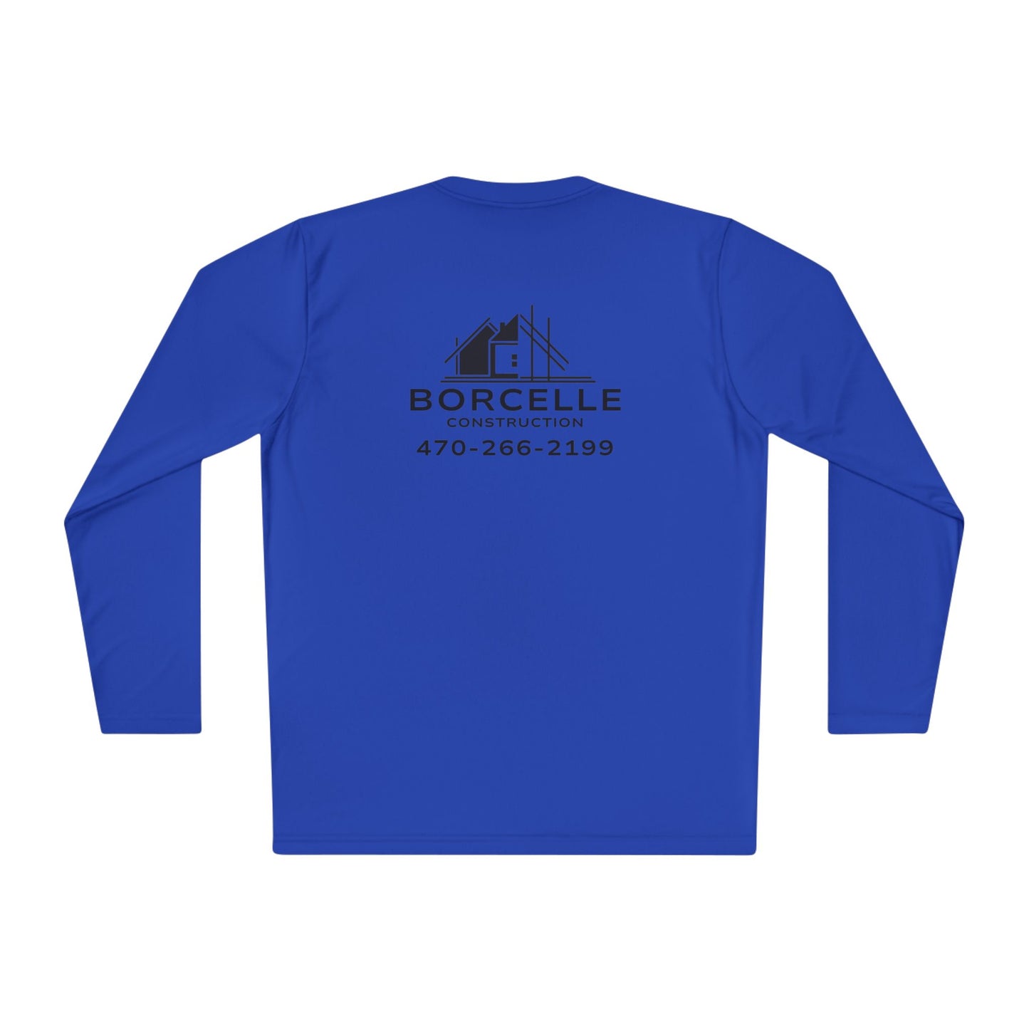 Custom Construction Shirt | Personalized Company Work Shirt | Hi Vis Long Sleeve Tee | Contractor Logo Uniform | Custom Workwear
