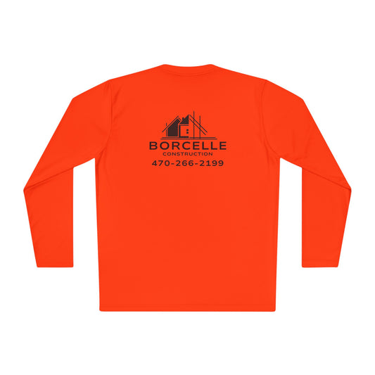 Custom Construction Shirt | Personalized Company Work Shirt | Hi Vis Long Sleeve Tee | Contractor Logo Uniform | Custom Workwear