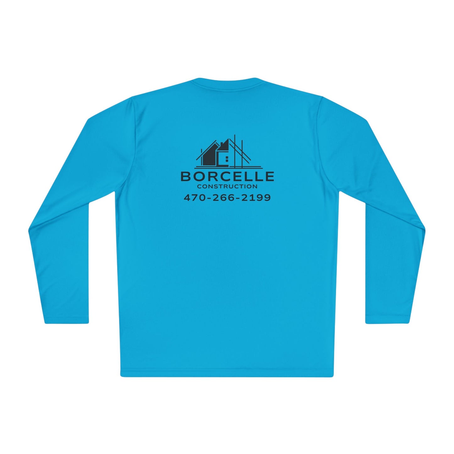 Custom Construction Shirt | Personalized Company Work Shirt | Hi Vis Long Sleeve Tee | Contractor Logo Uniform | Custom Workwear