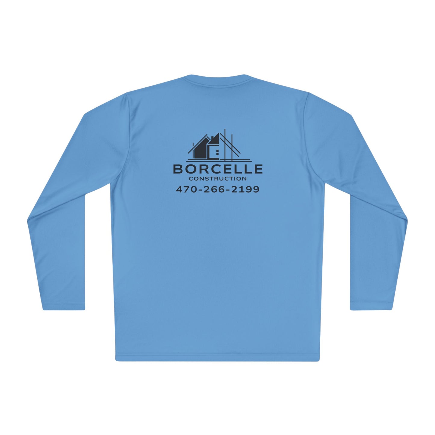 Custom Construction Shirt | Personalized Company Work Shirt | Hi Vis Long Sleeve Tee | Contractor Logo Uniform | Custom Workwear