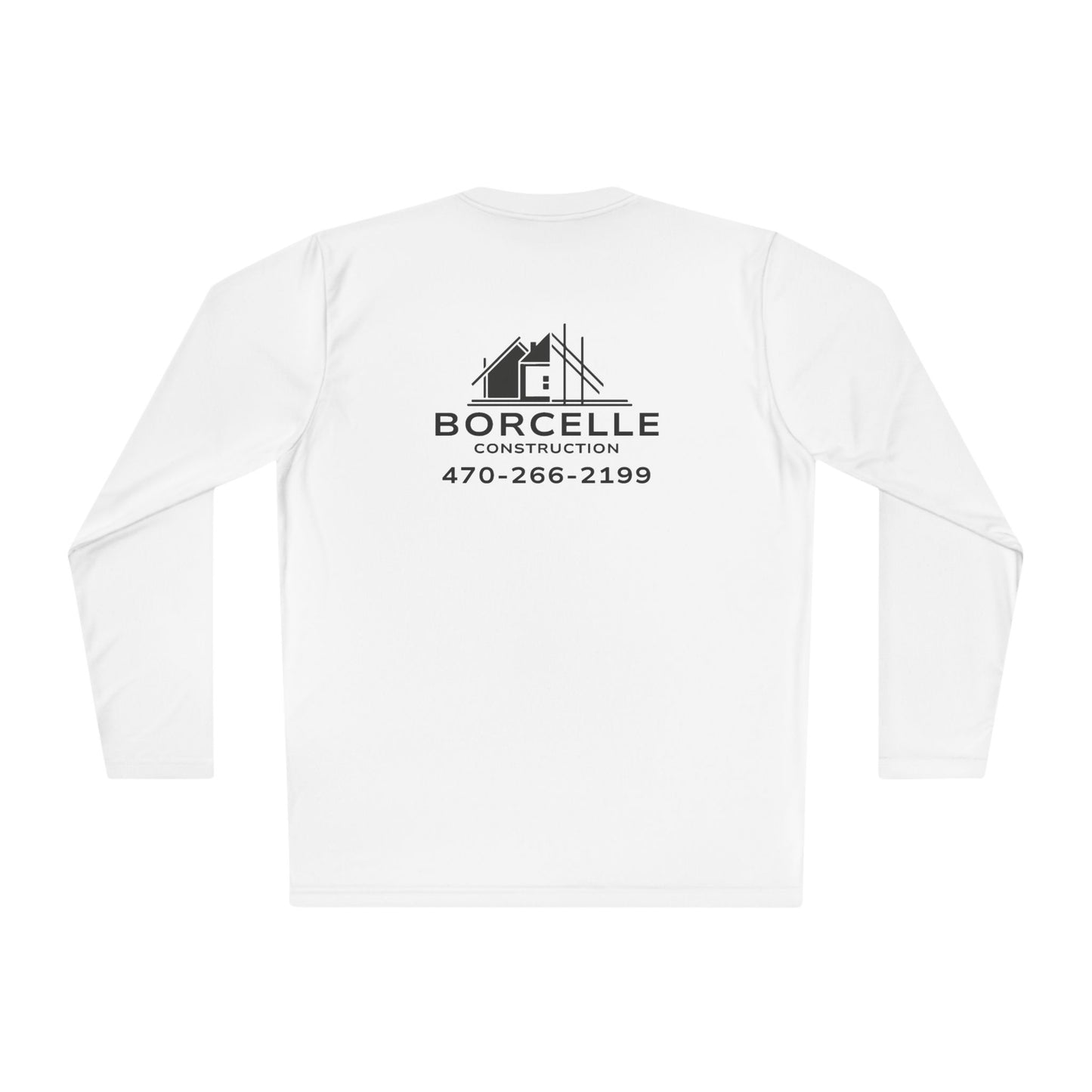 Custom Construction Shirt | Personalized Company Work Shirt | Hi Vis Long Sleeve Tee | Contractor Logo Uniform | Custom Workwear