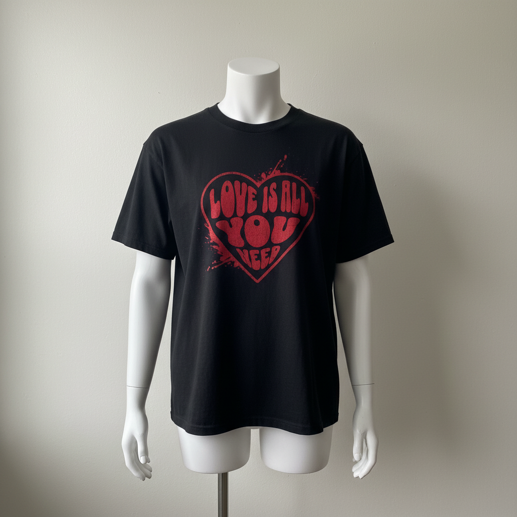 Vintage Heart Graphic Tee | Inspirational Quote Shirt | Indie Style T-Shirt | Positive Message Shirt | Gift for Her / Him